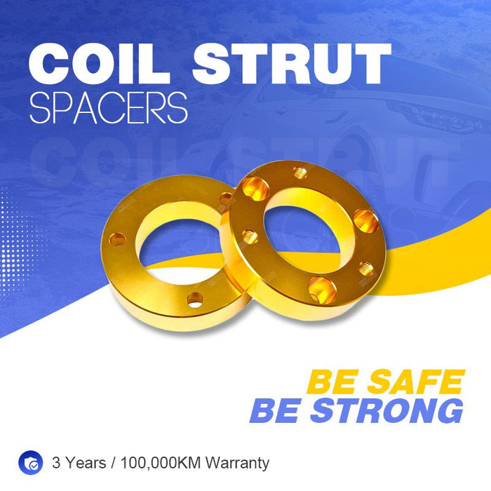 Pair Front Webco 25mm Coil Strut Spacers 1.5 Inch 37mm Lift - ACSS-NAV25